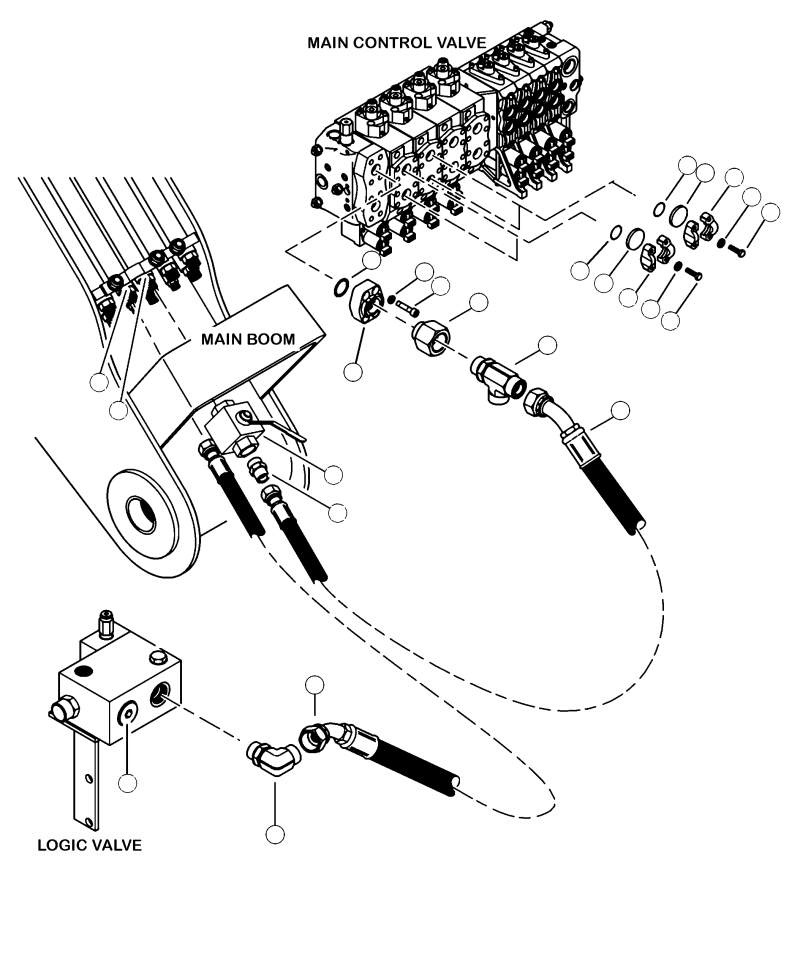 CONNECTOR, STRAIGHT ADJUSTABLE 28292KF KOMATSU