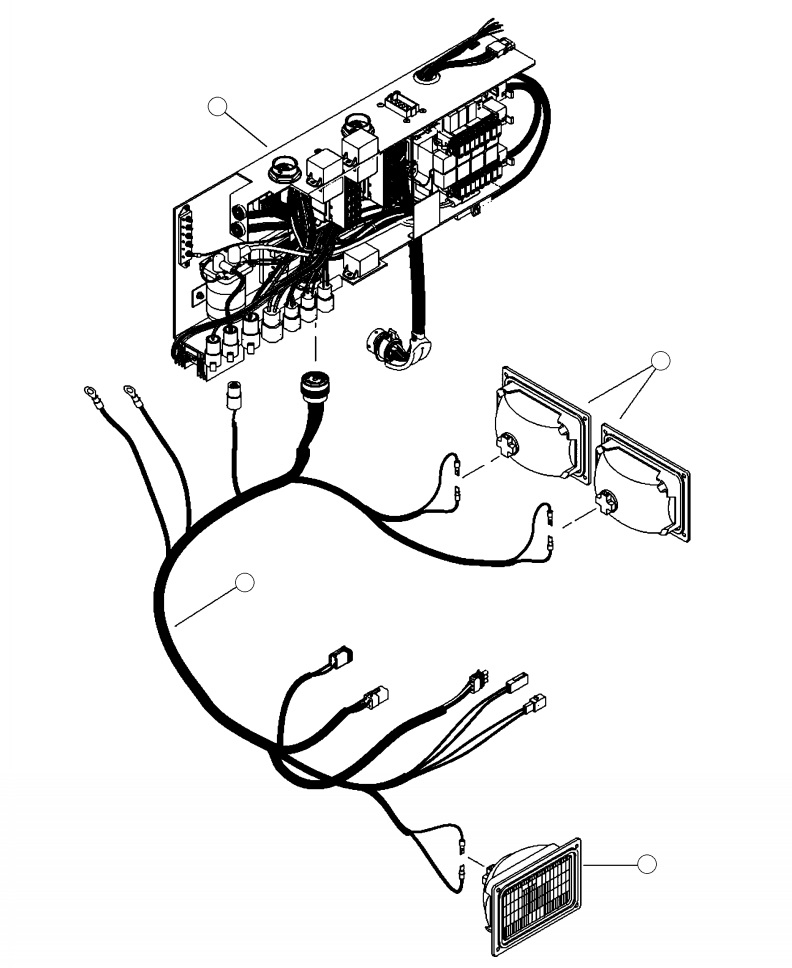 HARNESS, LOWER CAB 27907KF KOMATSU