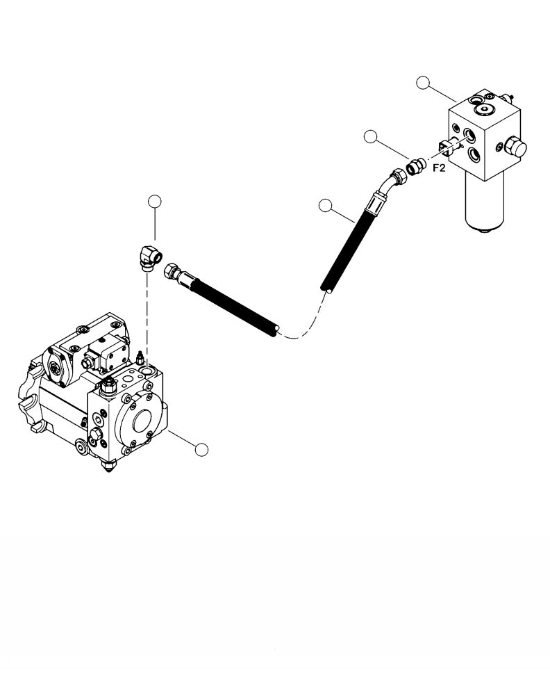 HOSE ASSEMBLY (2031-12-120S-1204) 28466KF KOMATSU