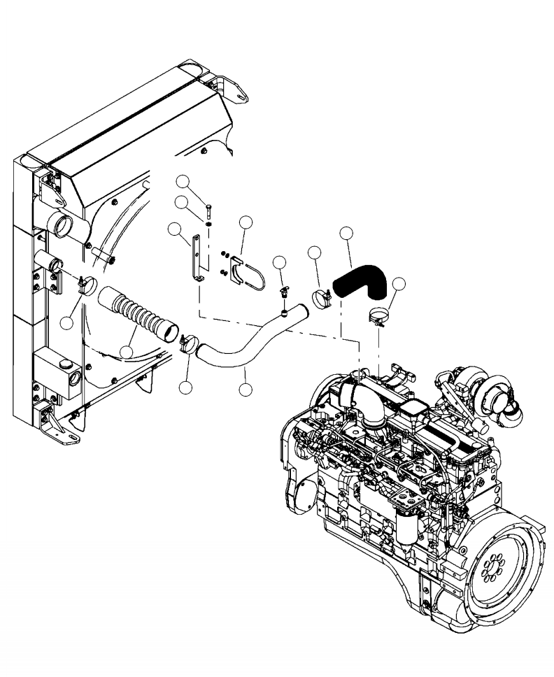 шланг в сборе 85941KF KOMATSU