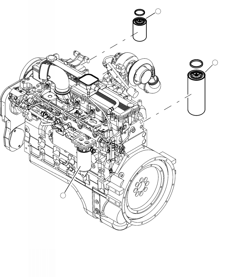 FILTER, LUBRICATING OIL 82508KF KOMATSU