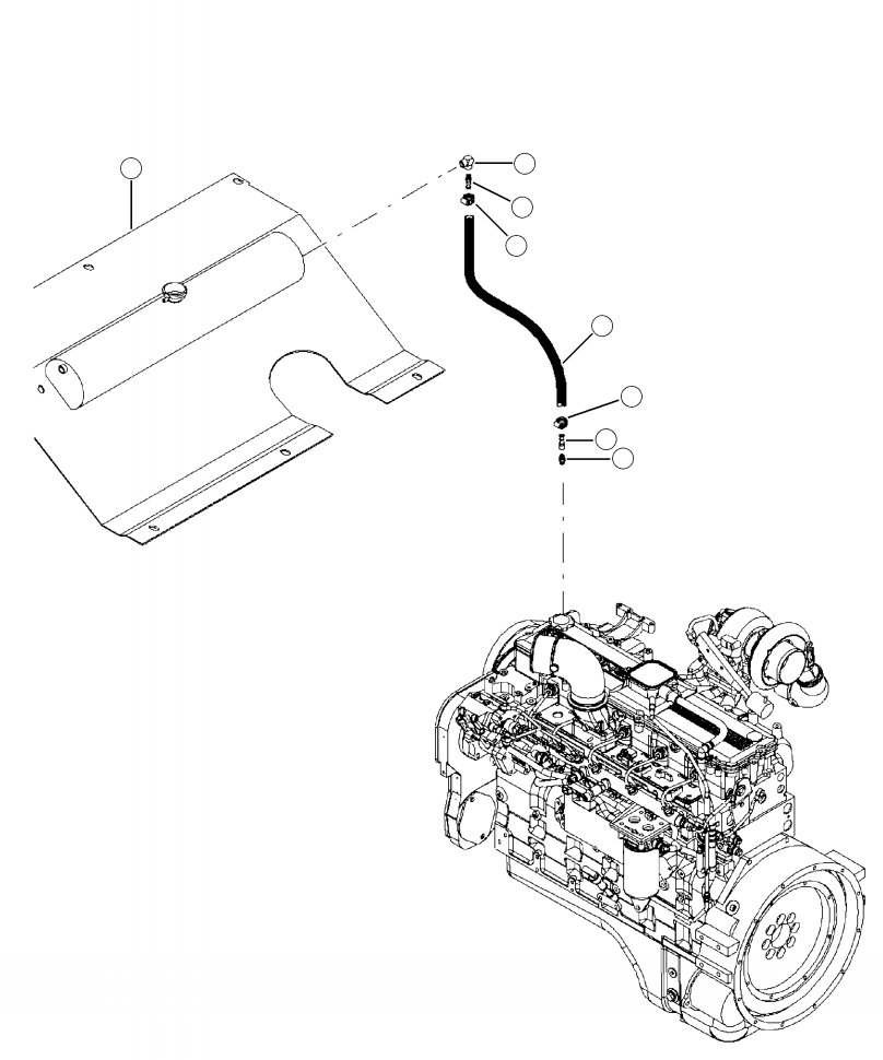 CONNECTOR, STRAIGHT 29487 KOMATSU