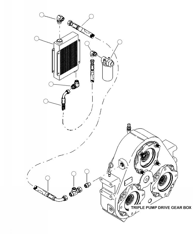 HOSE ASSEMBLY (2042-12-12OS-1609) 27642 KOMATSU