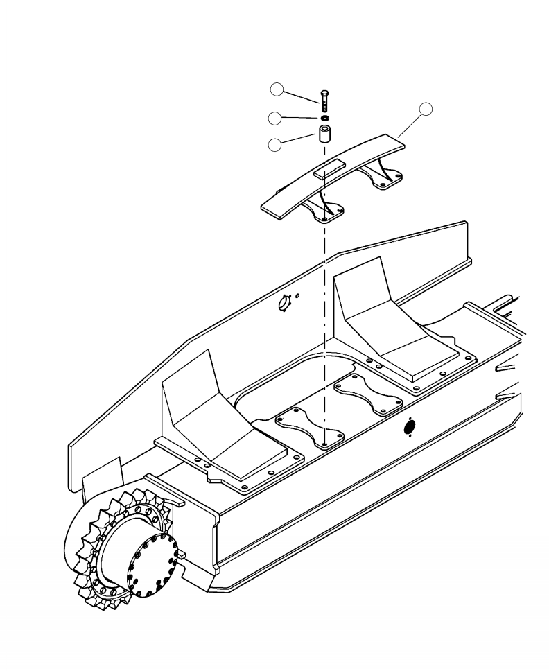 SLIDER, TRACK 4A1-30-10370 KOMATSU