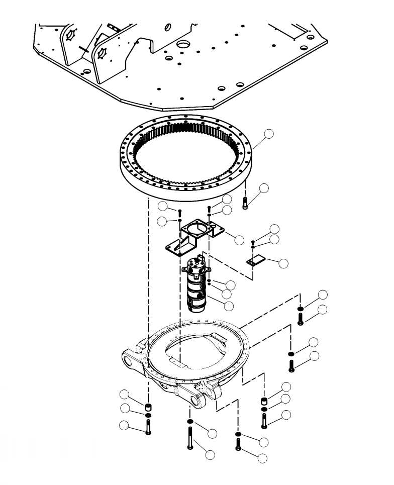 BRACKET, ROTARY MANIFOLD 83084KF KOMATSU
