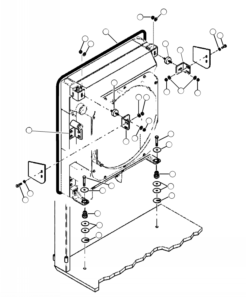 BRACKET, RADIATOR UPPER MOUNTING 82154KF KOMATSU