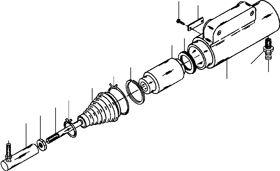 CYLINDER ASSEMBLY, SWING, HOIST & WINCH BRAKE 129 279 KOMATSU