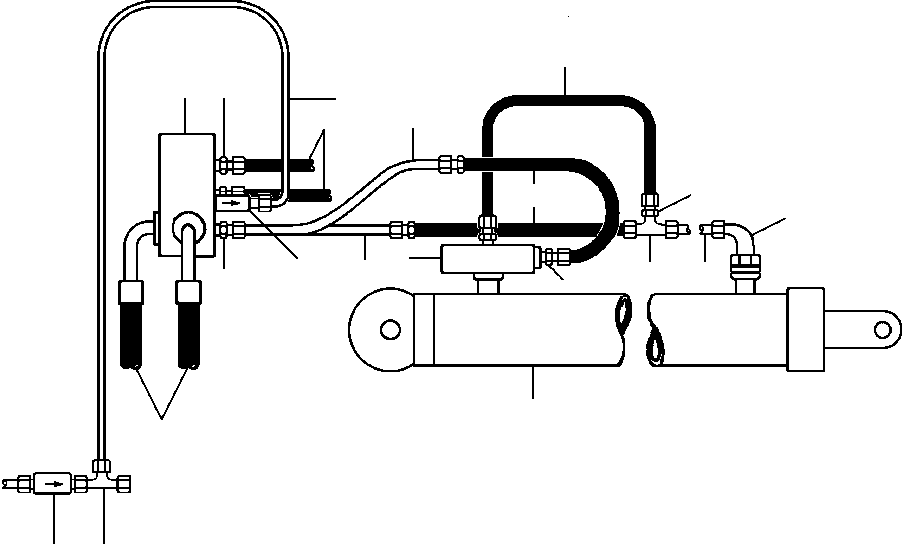 TUBE - CROWD RETRACT 92 445 KOMATSU