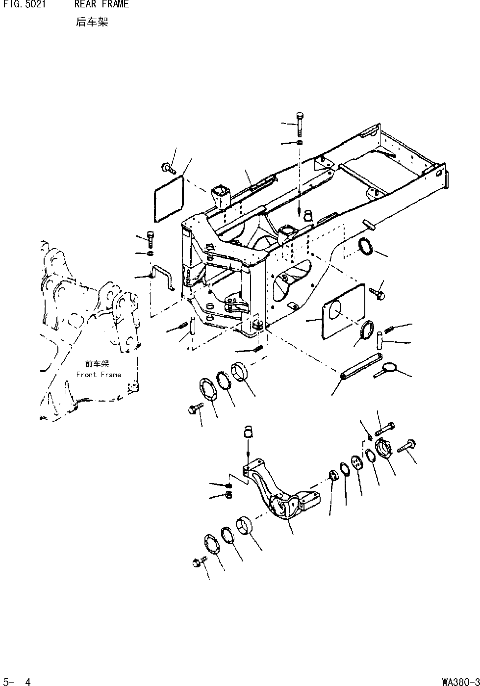 FRAME.REAR 423-46-22710 KOMATSU