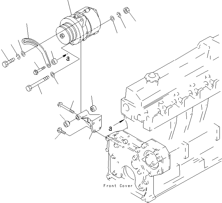 ALTERNATOR A. (50A) 600-821-9290 KOMATSU