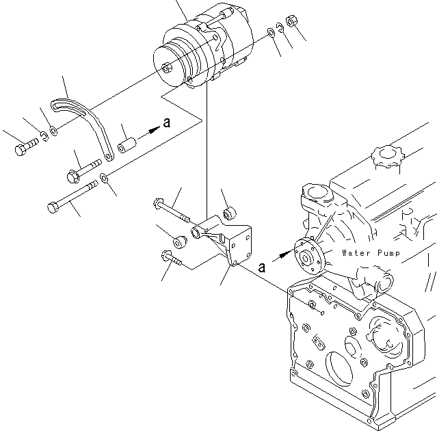 ALTERNATOR A. (25A) 600-821-5630 KOMATSU