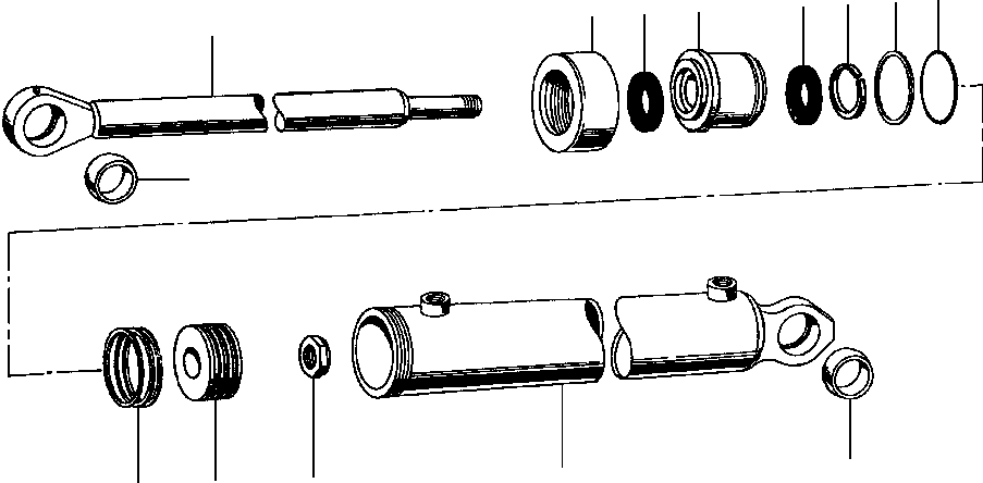 CYLINDER ASSEMBLY, CLAMSHELL 121 237 KOMATSU