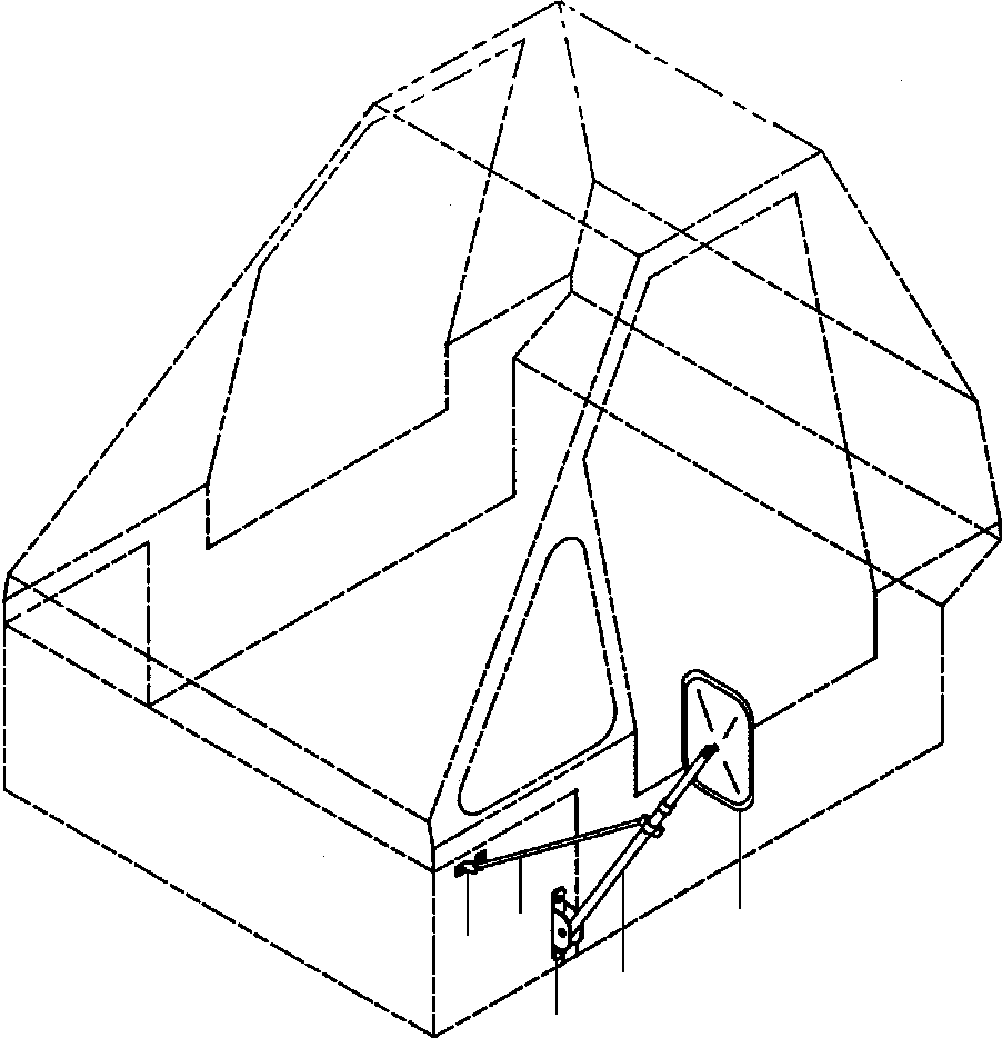 HEAD, MIRROR 48 698 KOMATSU