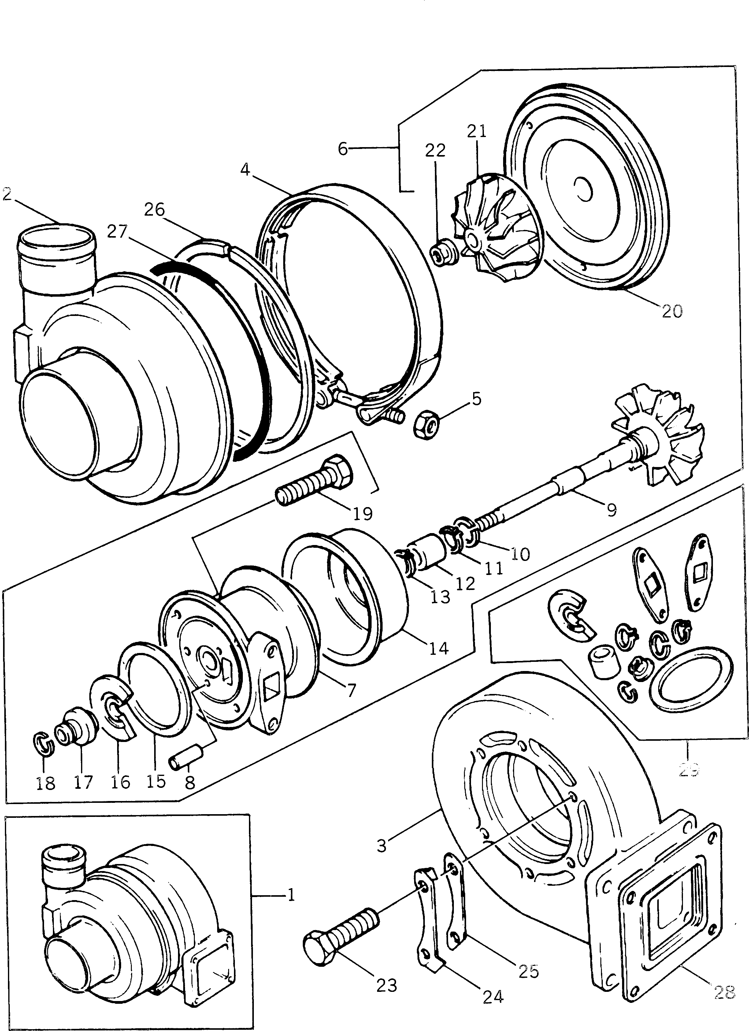 TURBOCHARGER PK2674A160 KOMATSU