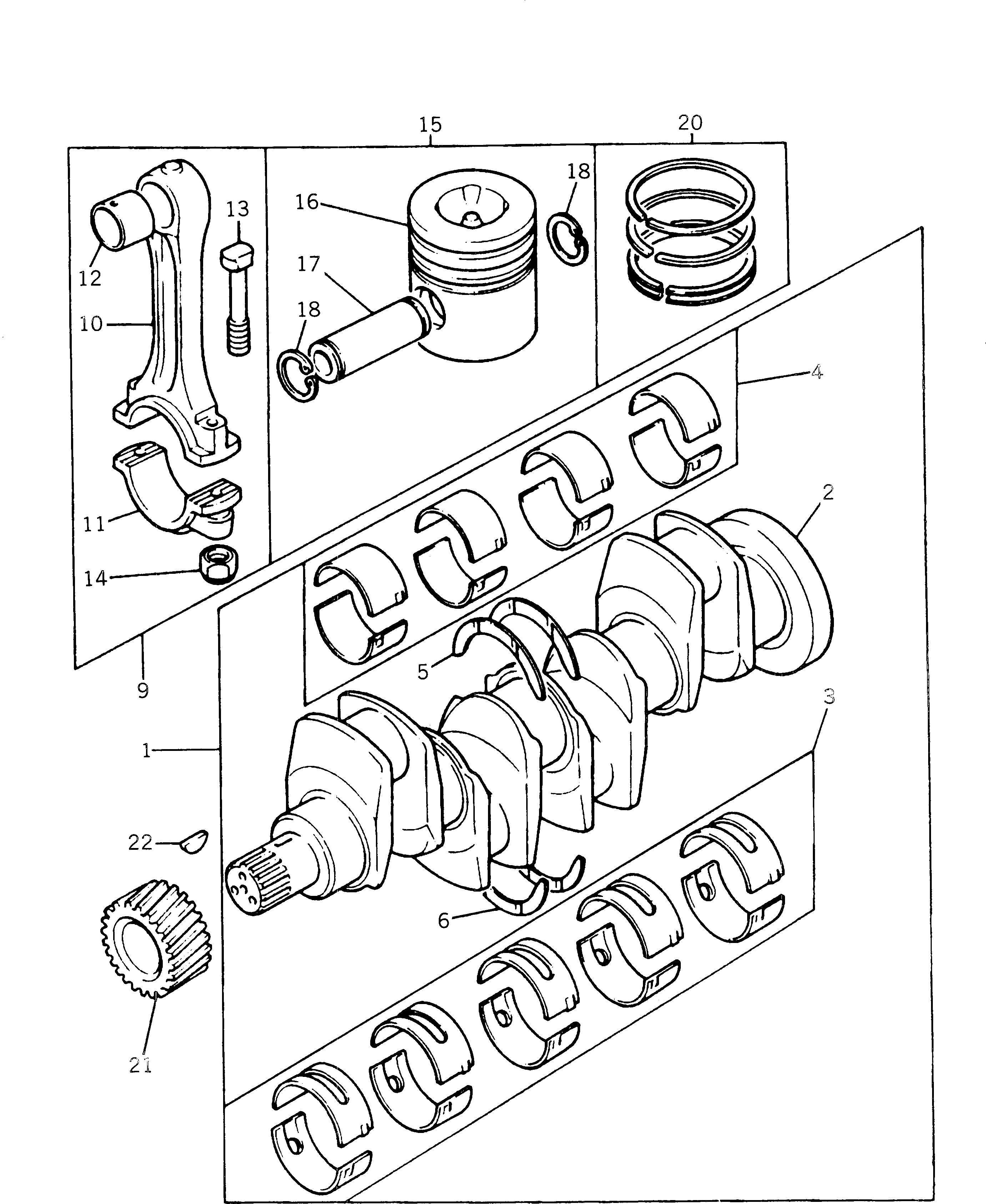 KIT,PISTON RING PK4181A021 KOMATSU
