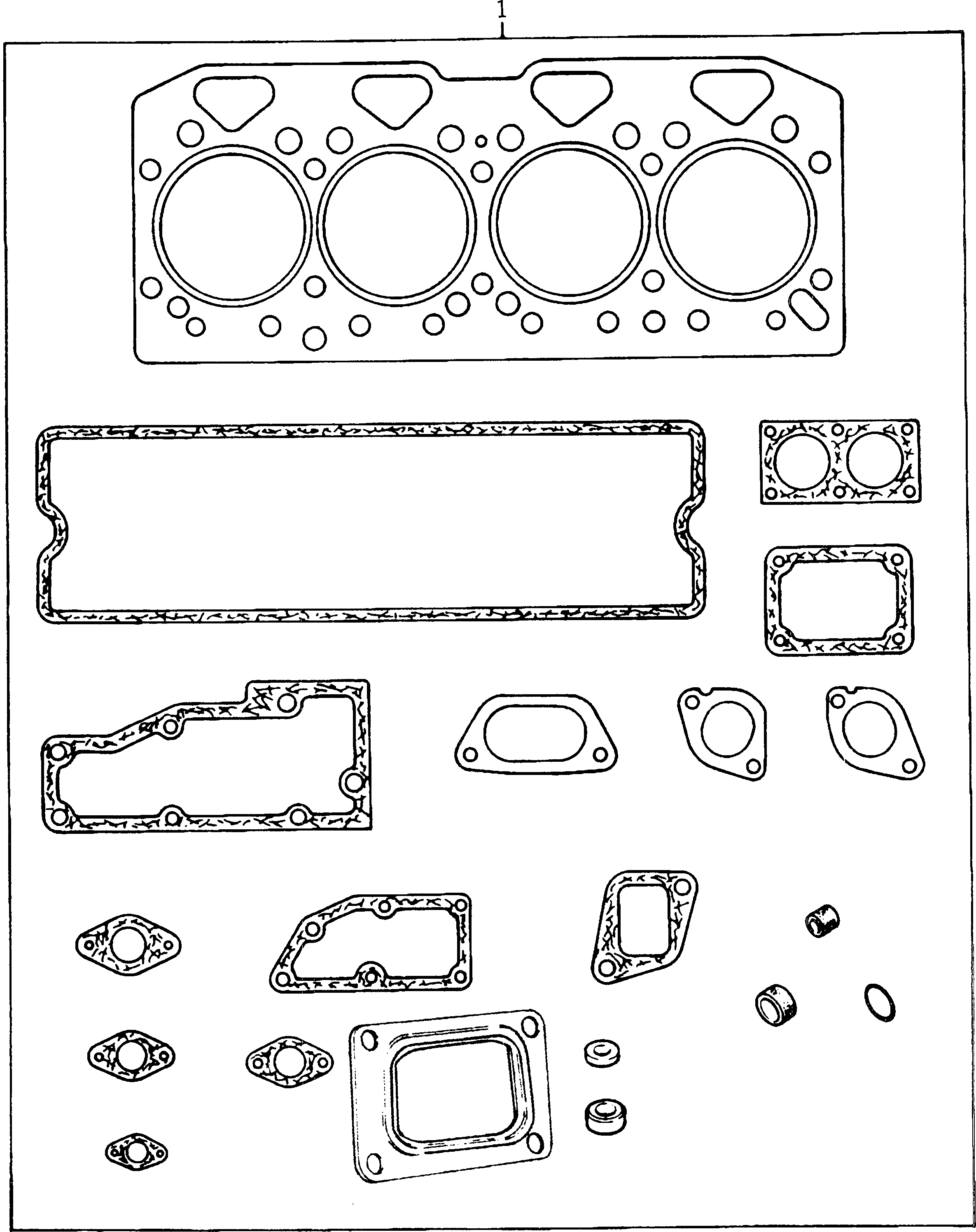 GASKET,CYLINDER HEAD PK3631E017 KOMATSU