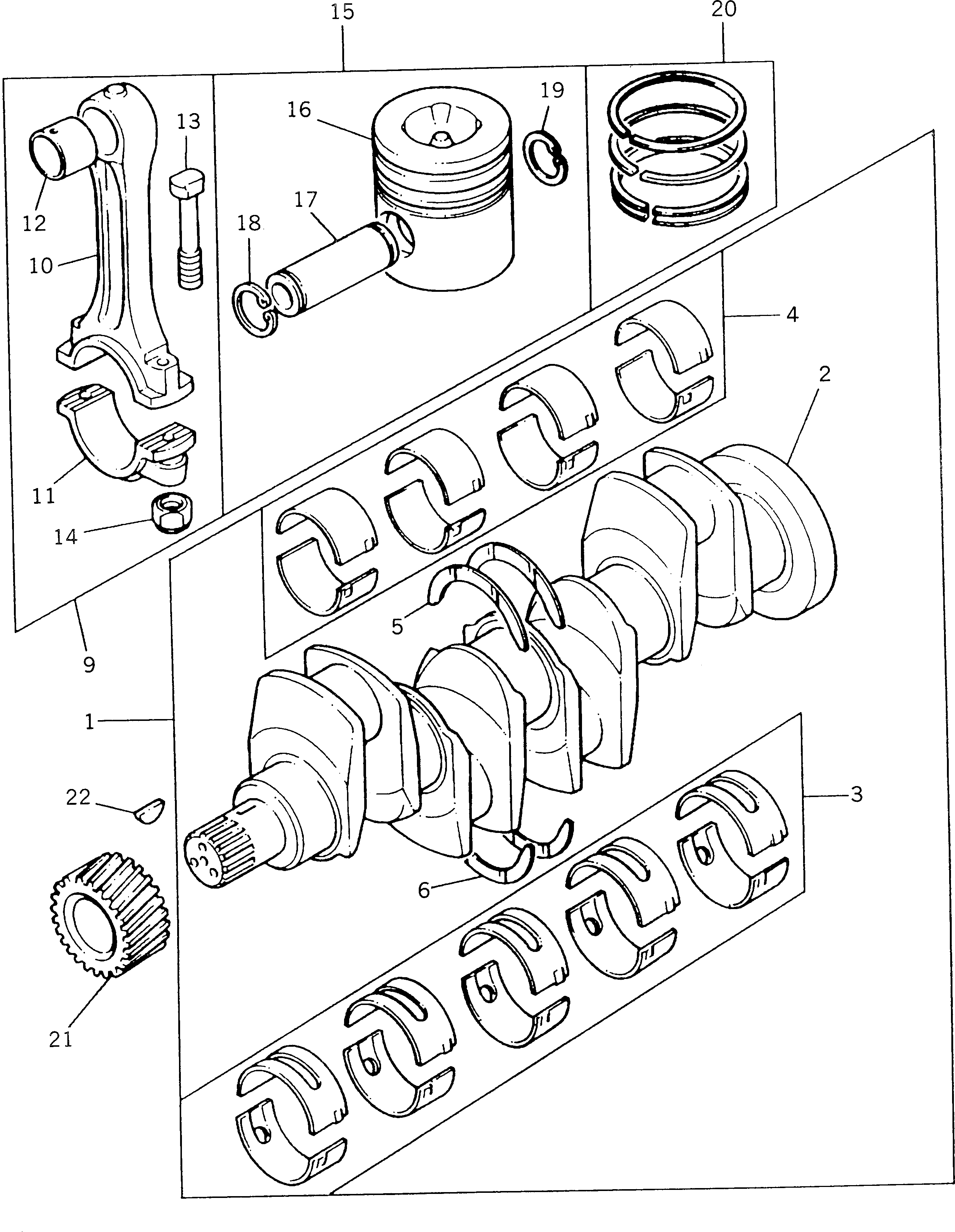 KIT,PISTON RING PK4181A025 KOMATSU