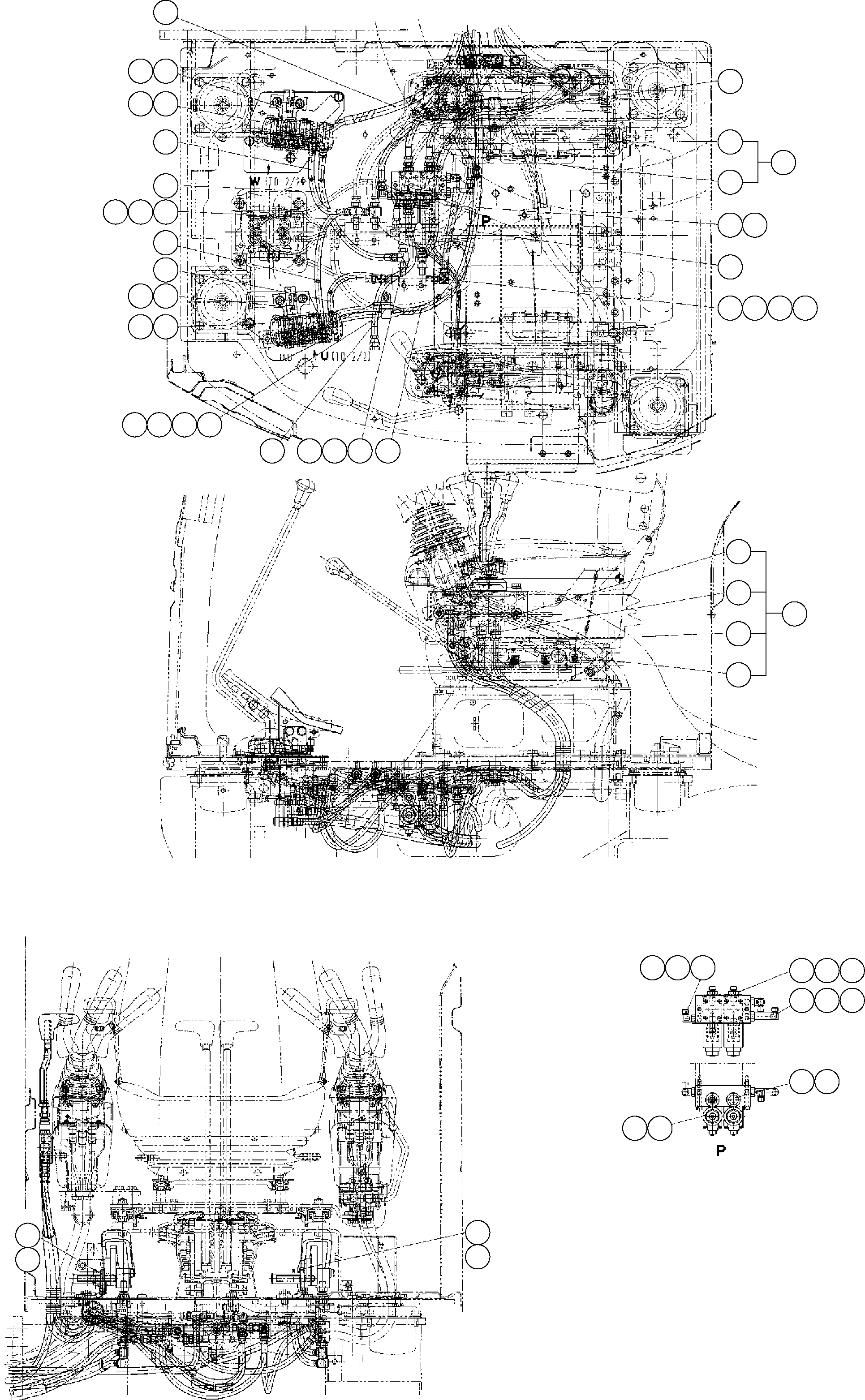 Болт с несъёмной шайбой (Sems) 01024-D1025 KOMATSU