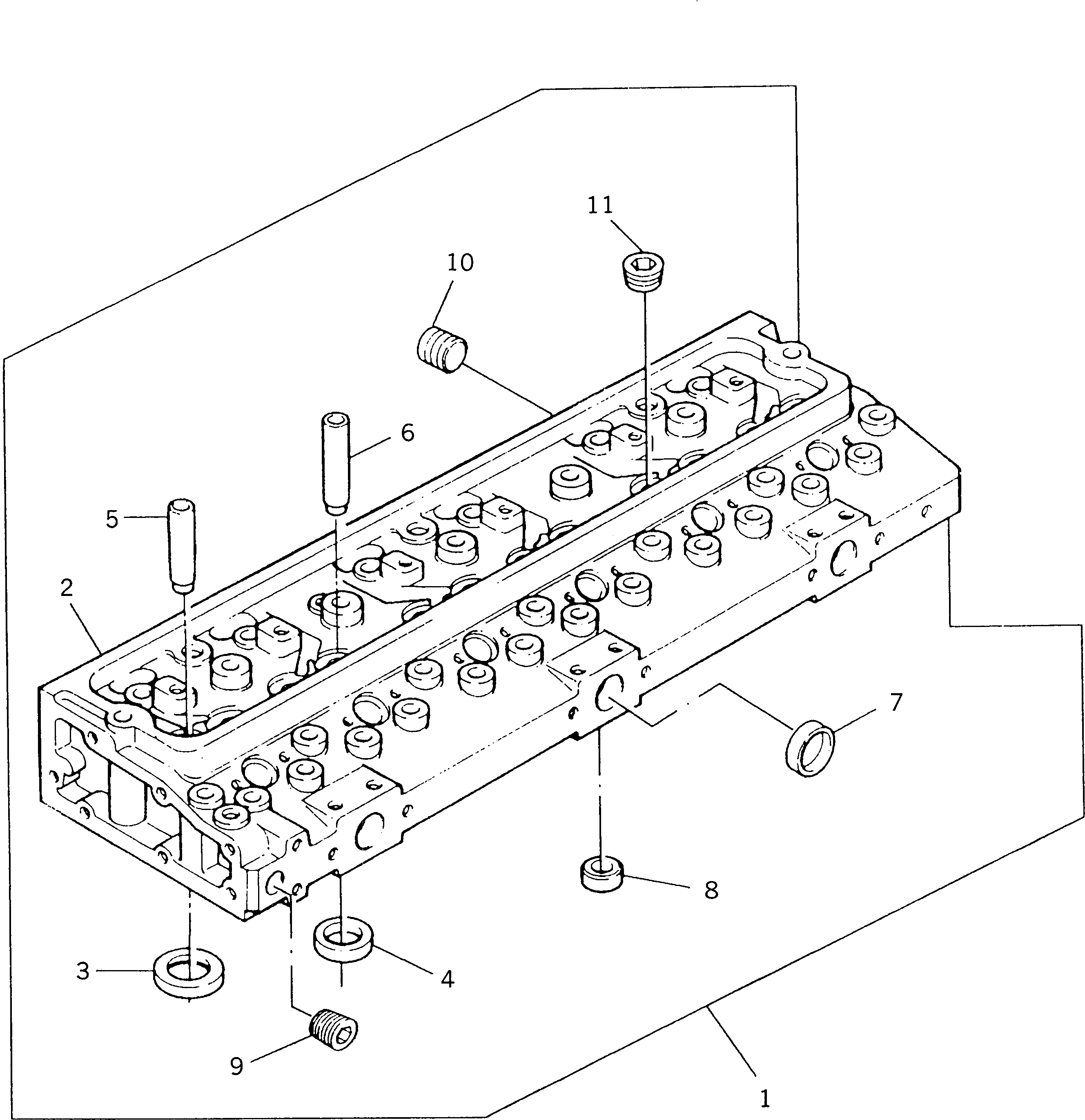 CYLINDER HEAD ASS'Y PKZZ80182 KOMATSU