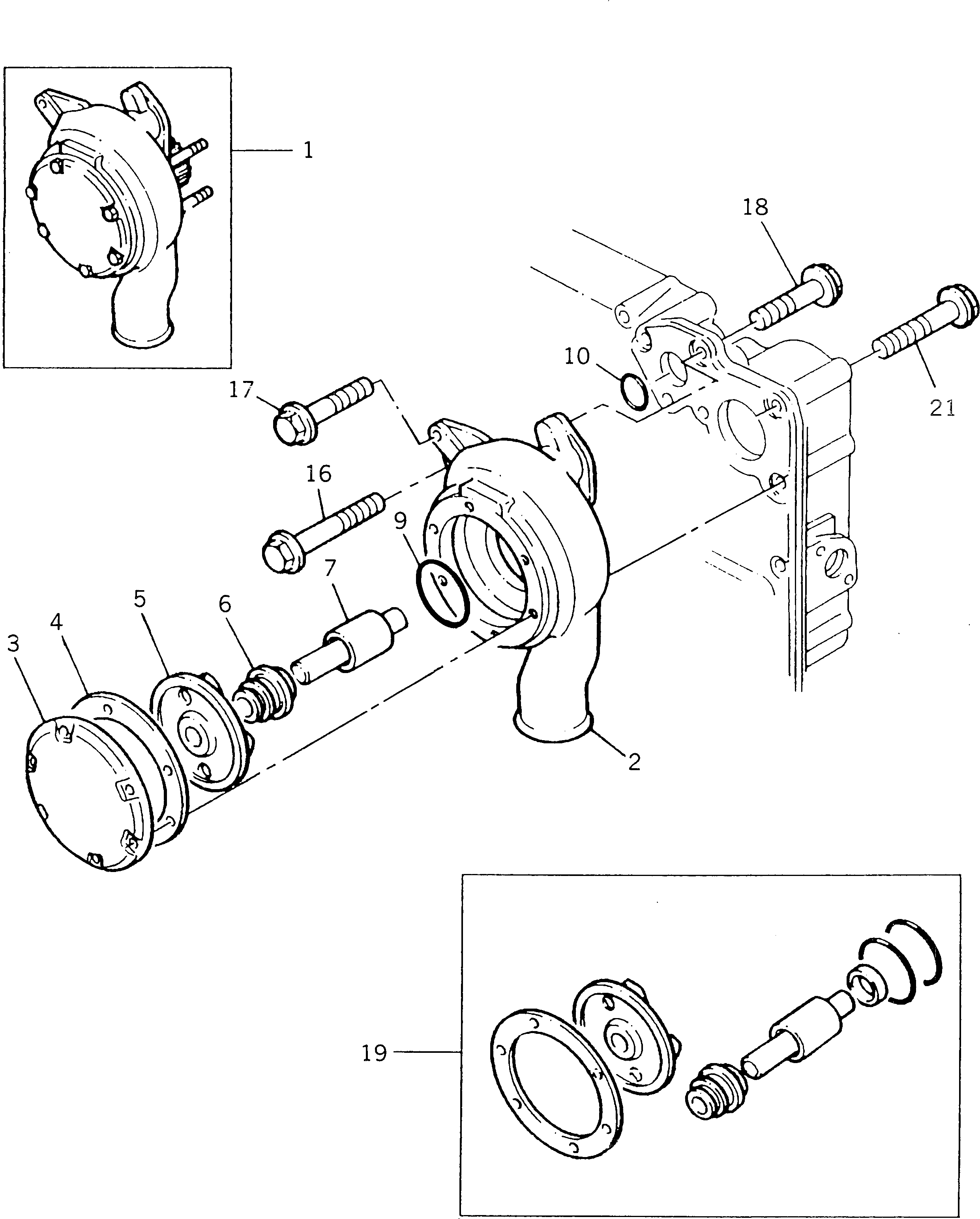 PUMP,WATER PK4131E011 KOMATSU