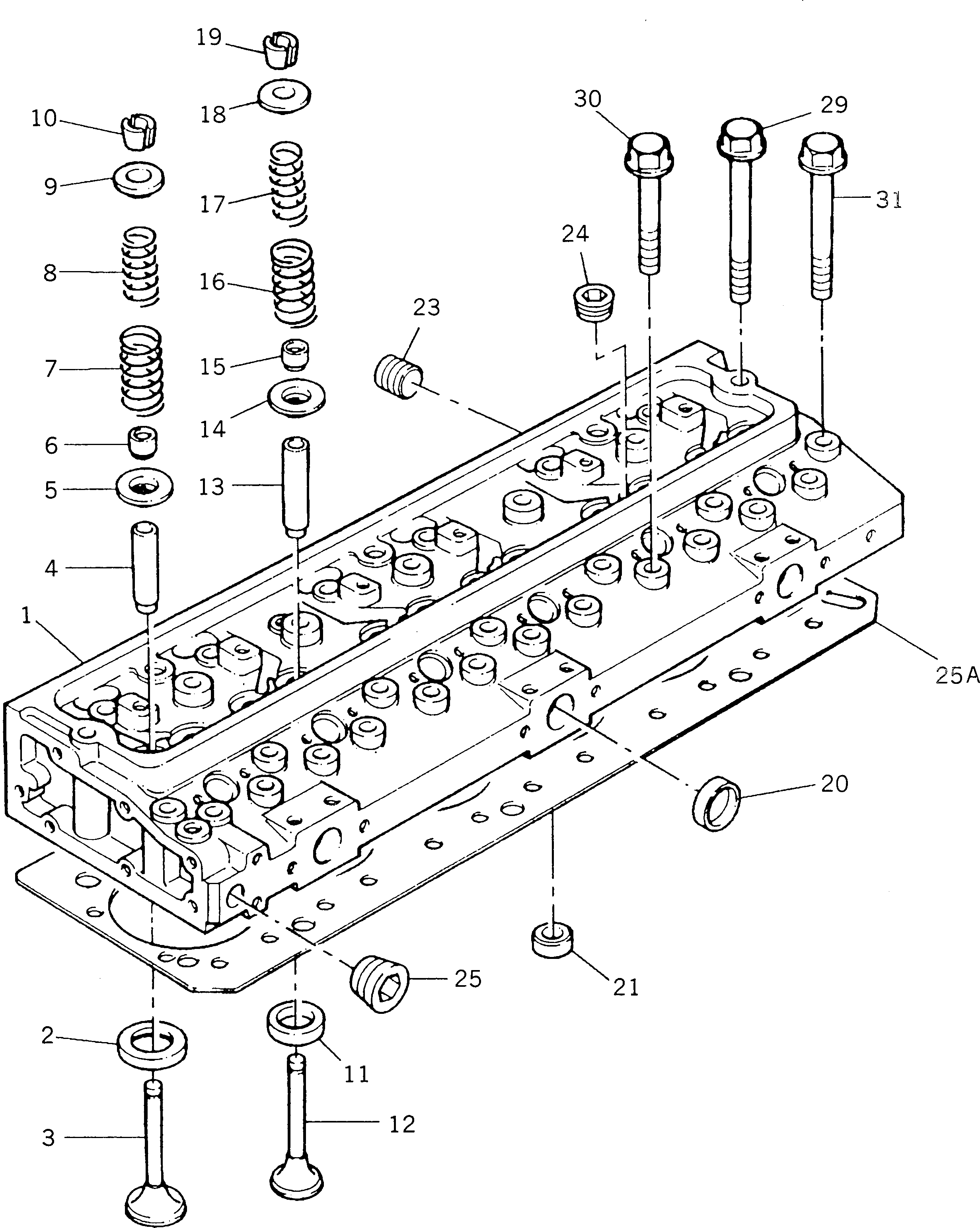 CYLINDER HEAD ASS'Y PKZZ80184 KOMATSU