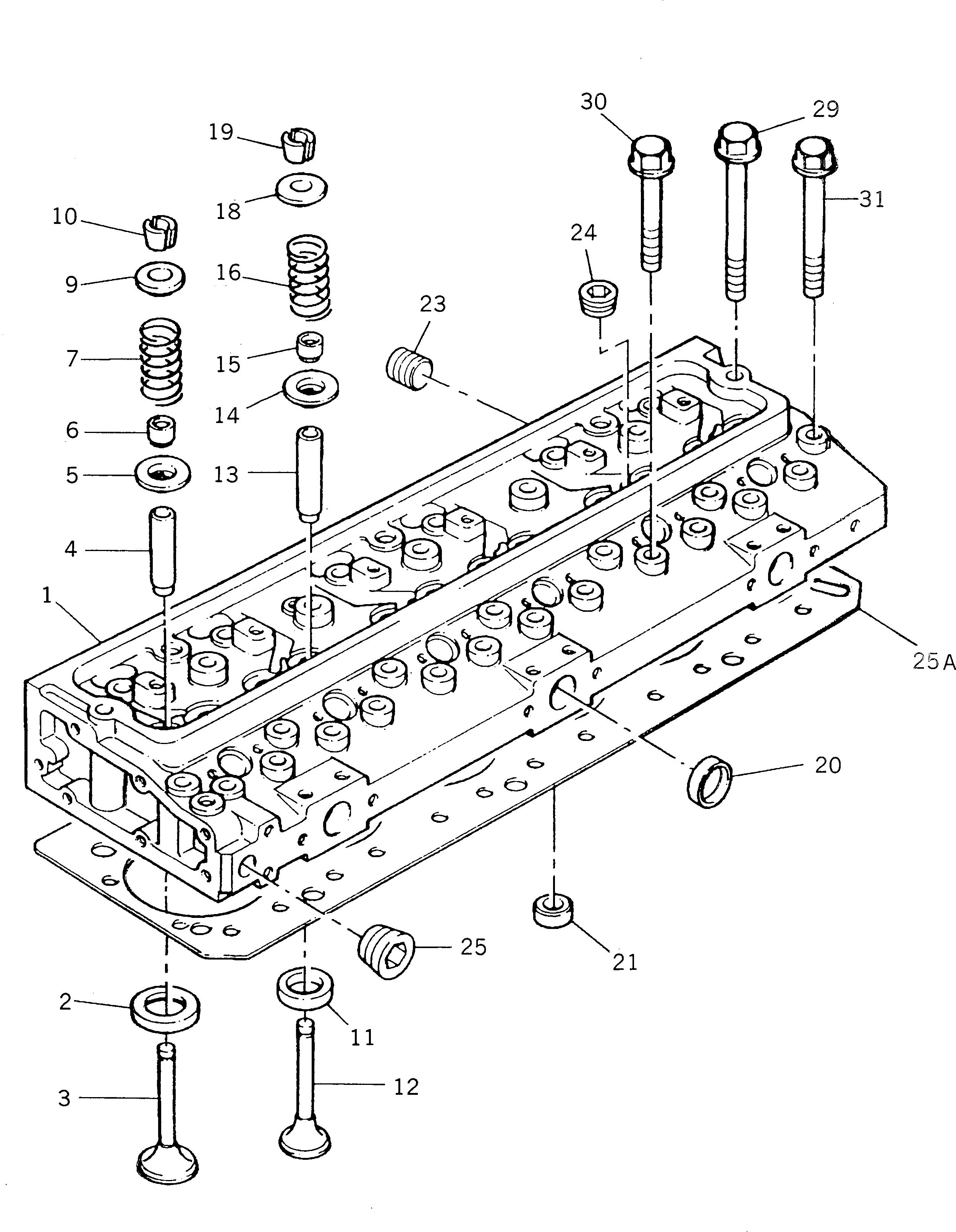 CYLINDER HEAD ASS'Y PKZZ80187 KOMATSU