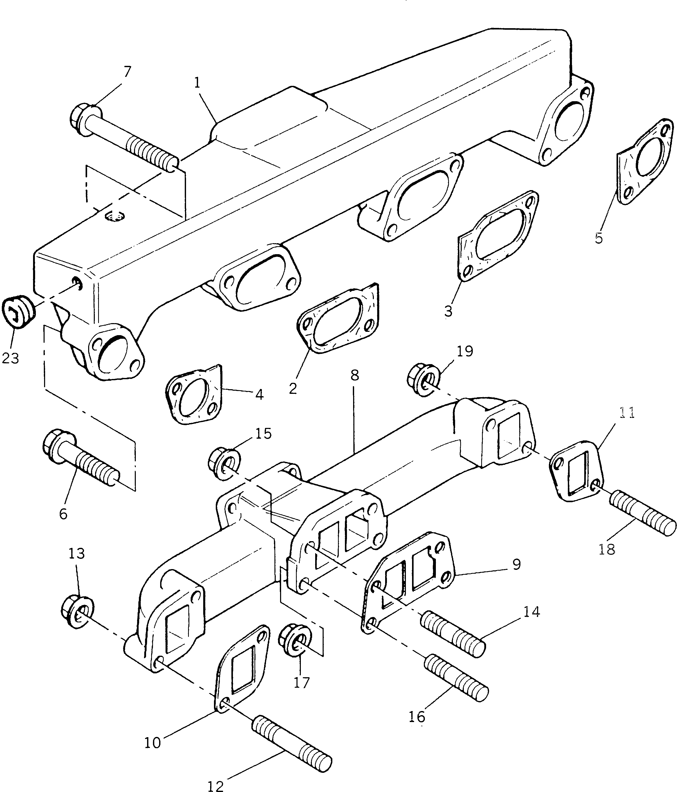 MANIFOLD,EXHAUST PK3778H211 KOMATSU