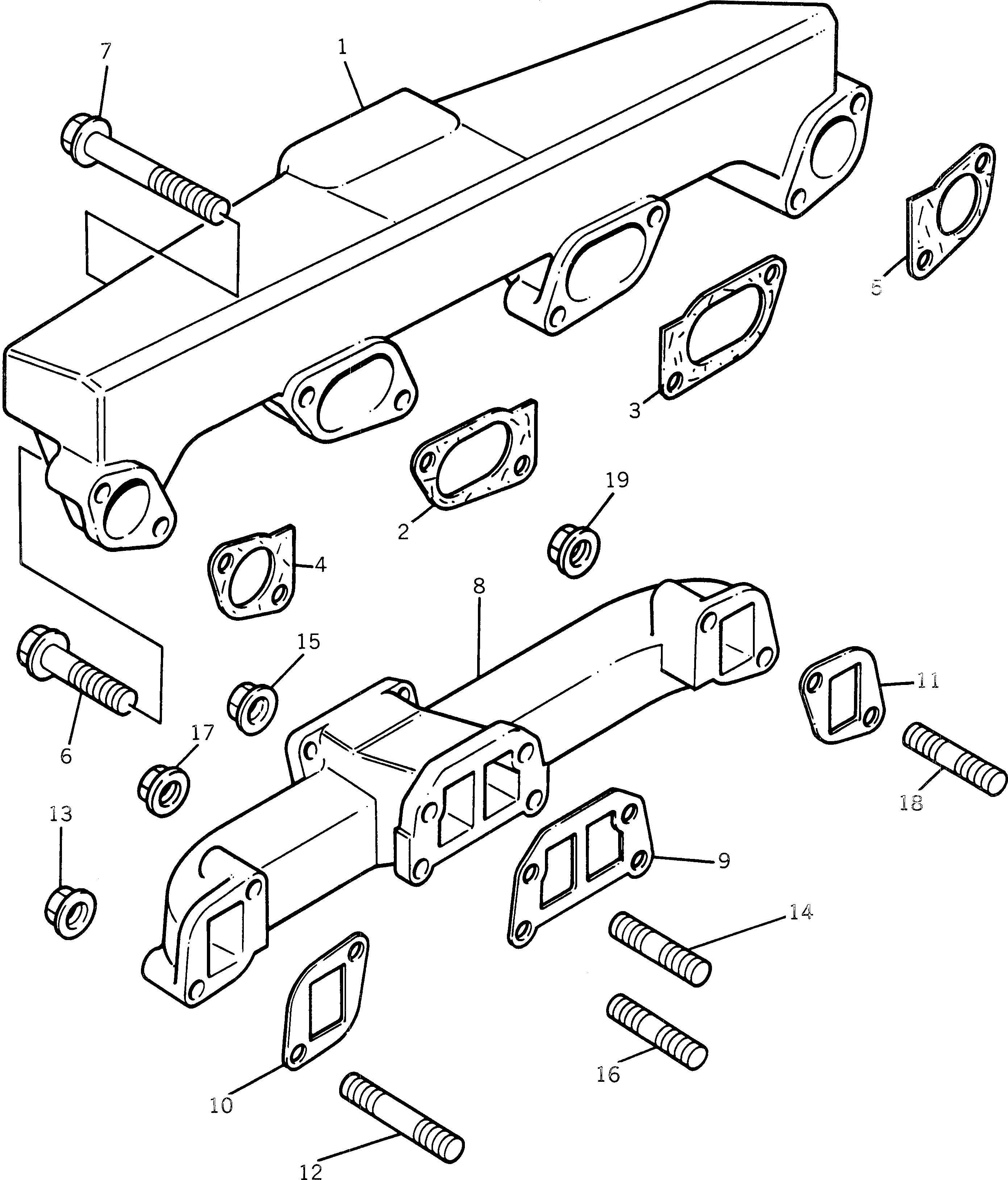 MANIFOLD,EXHAUST PK3778H151 KOMATSU