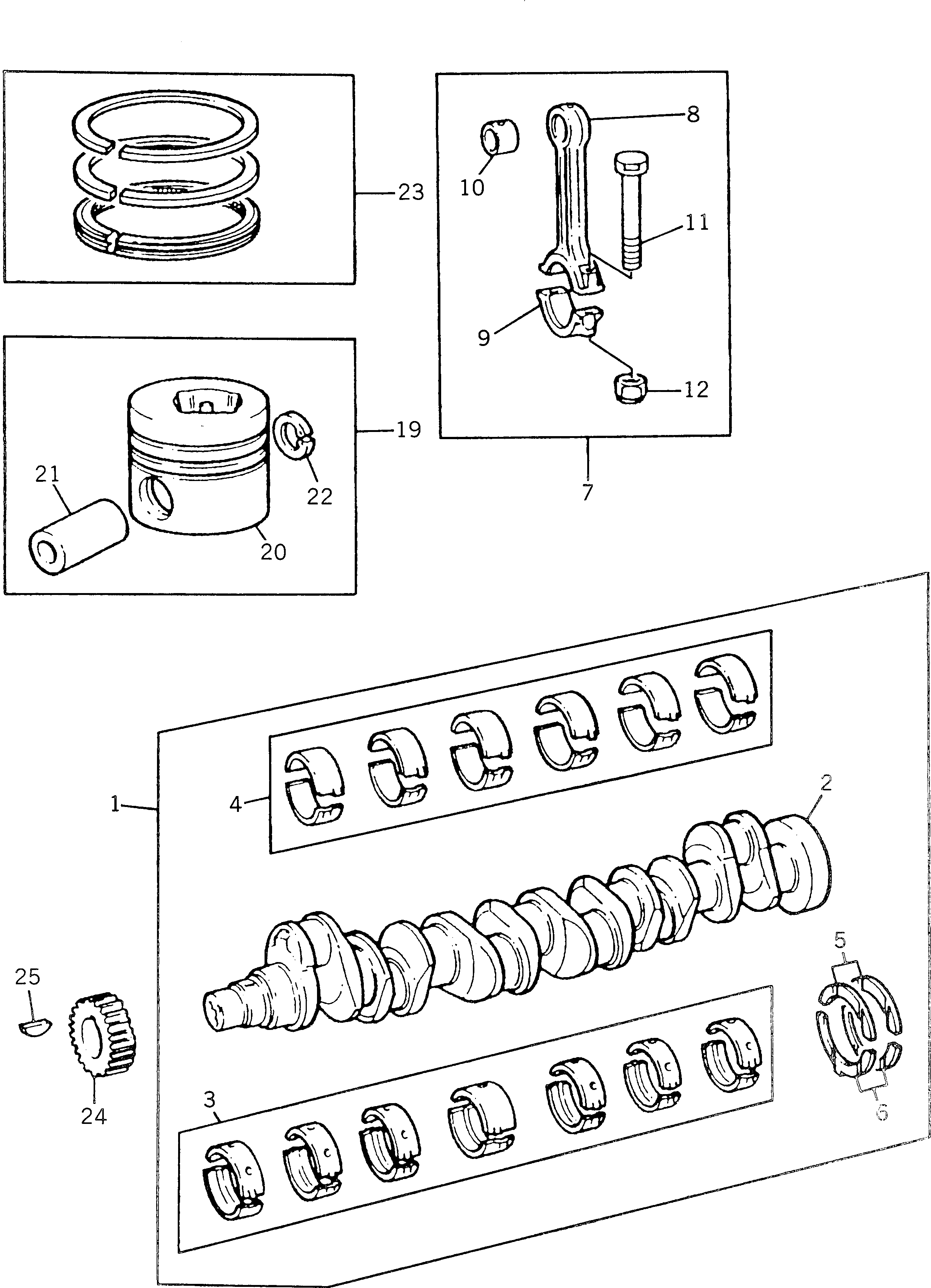 Комплект подшипников PK31132011 KOMATSU