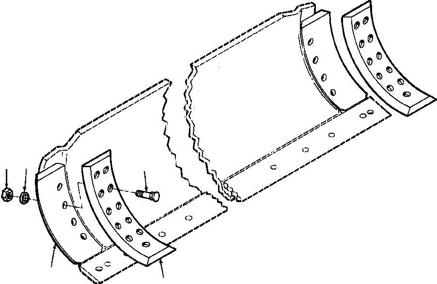 Шестигранная гайка 84 924 KOMATSU