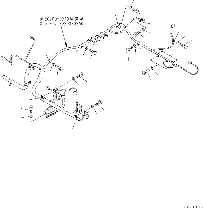 Кабель 08028-44065 KOMATSU