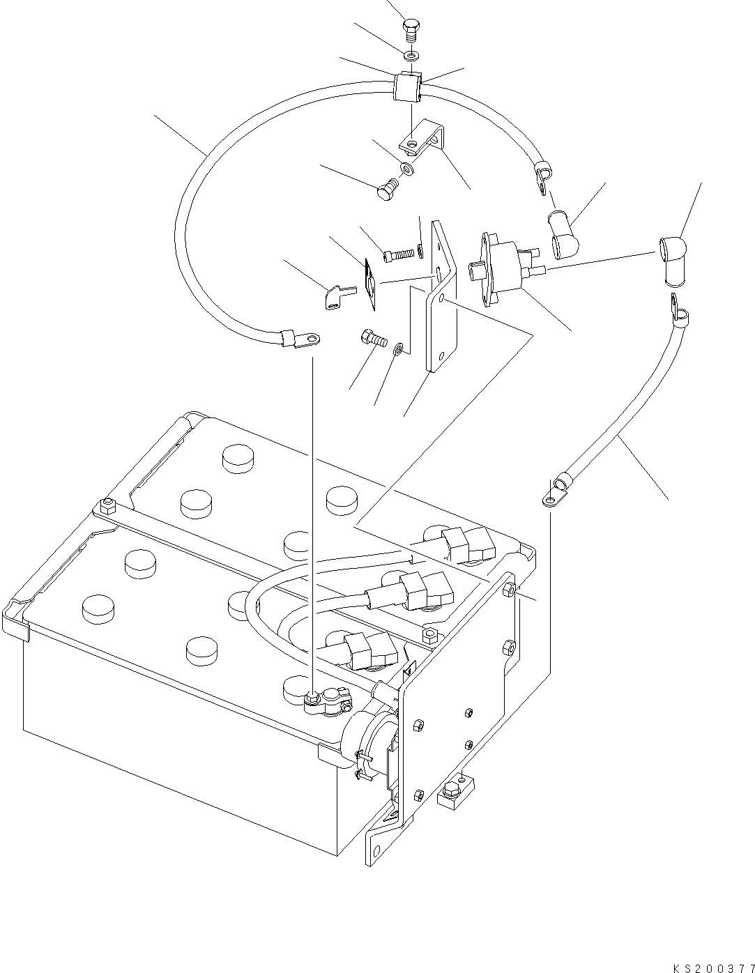 Кабель 08028-EC095 KOMATSU