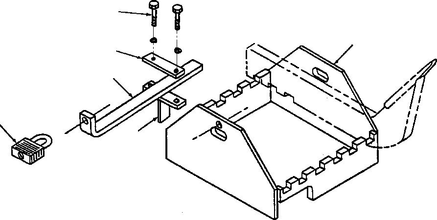 LOCK, BAR 152 692 KOMATSU