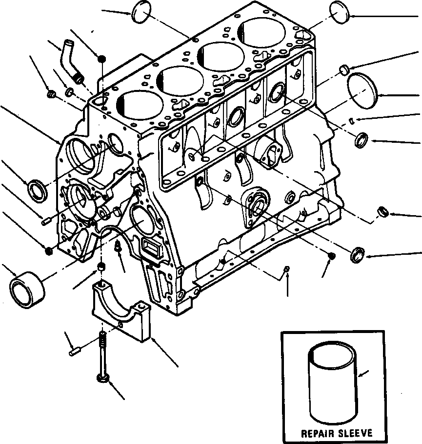 SLEEVE, CYLINDER BLOCK SERVICE 1240 669 H1 KOMATSU