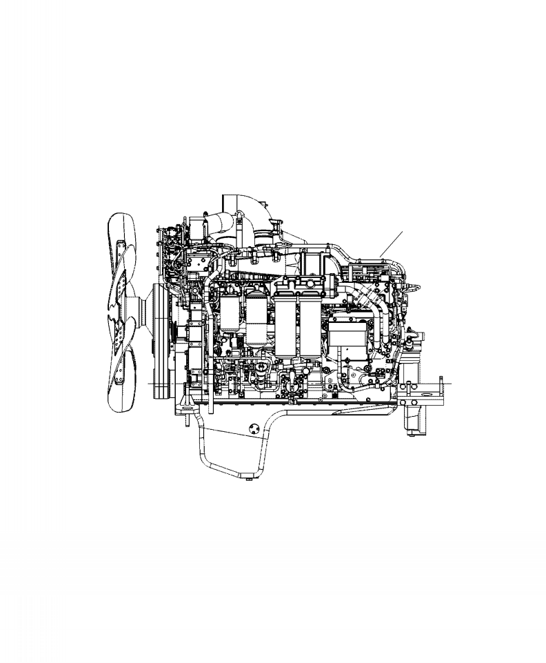 ENGINE, PRODUCTION 6261-A0-AN10 KOMATSU
