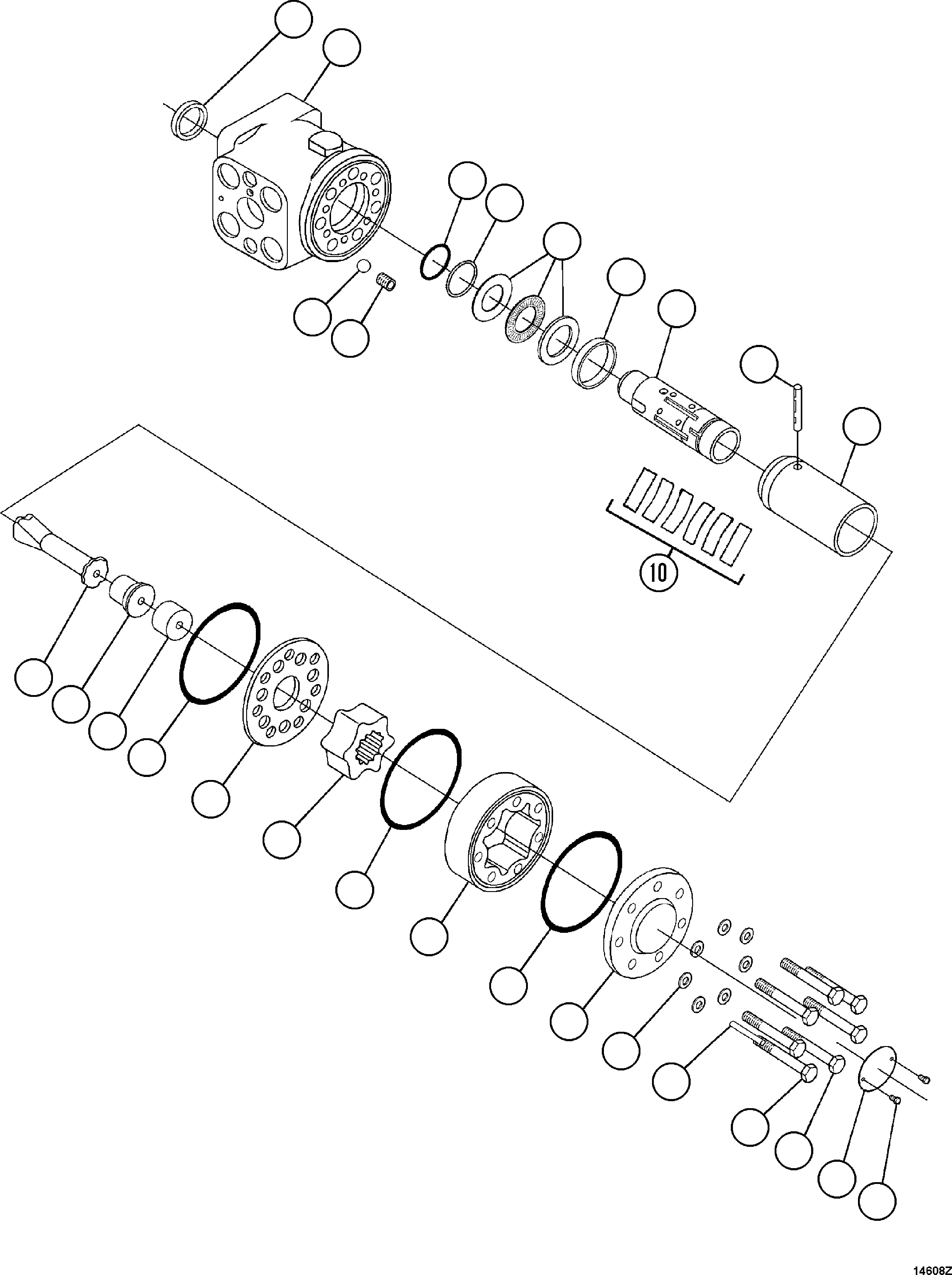 NOTE: (1) INCLUDED IN BF3287 SEAL KIT. BF3287 KOMATSU