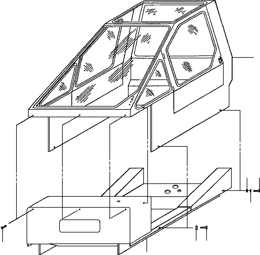 CAB INSTALLATION 97 332 KOMATSU
