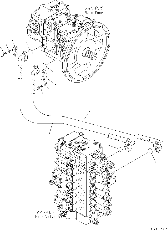 Трубка 207-62-62141 KOMATSU