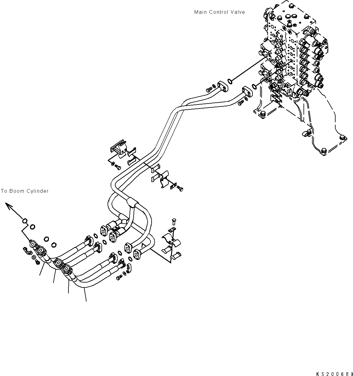 Шланг 206-62-KC460 KOMATSU