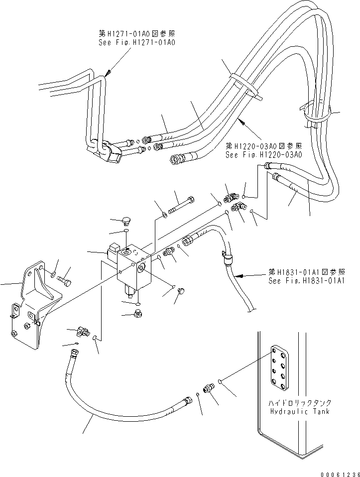 Шланг с торцевым уплотнением 02765-003A4 KOMATSU