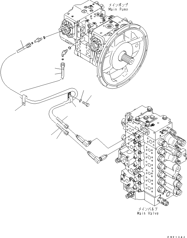 Шланг 20Y-62-48161 KOMATSU
