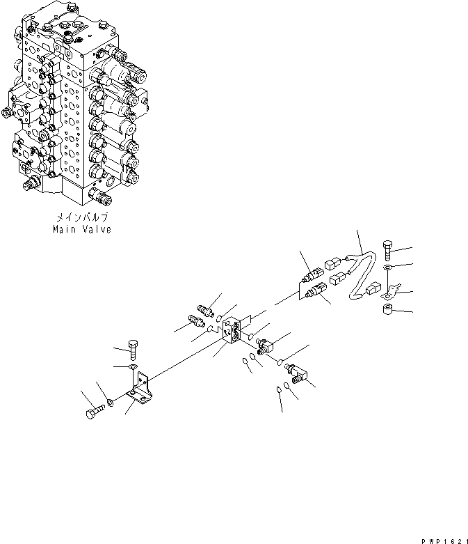 Запорный элемент клапана 207-60-81150 KOMATSU