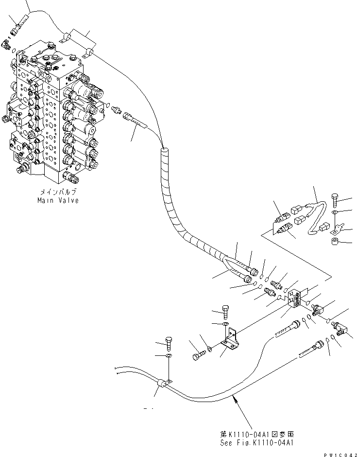Тройник 207-62-75010 KOMATSU