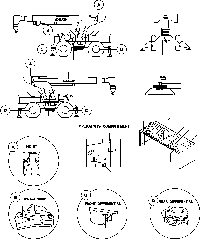DECAL PACKAGE 1432 364 H91 KOMATSU