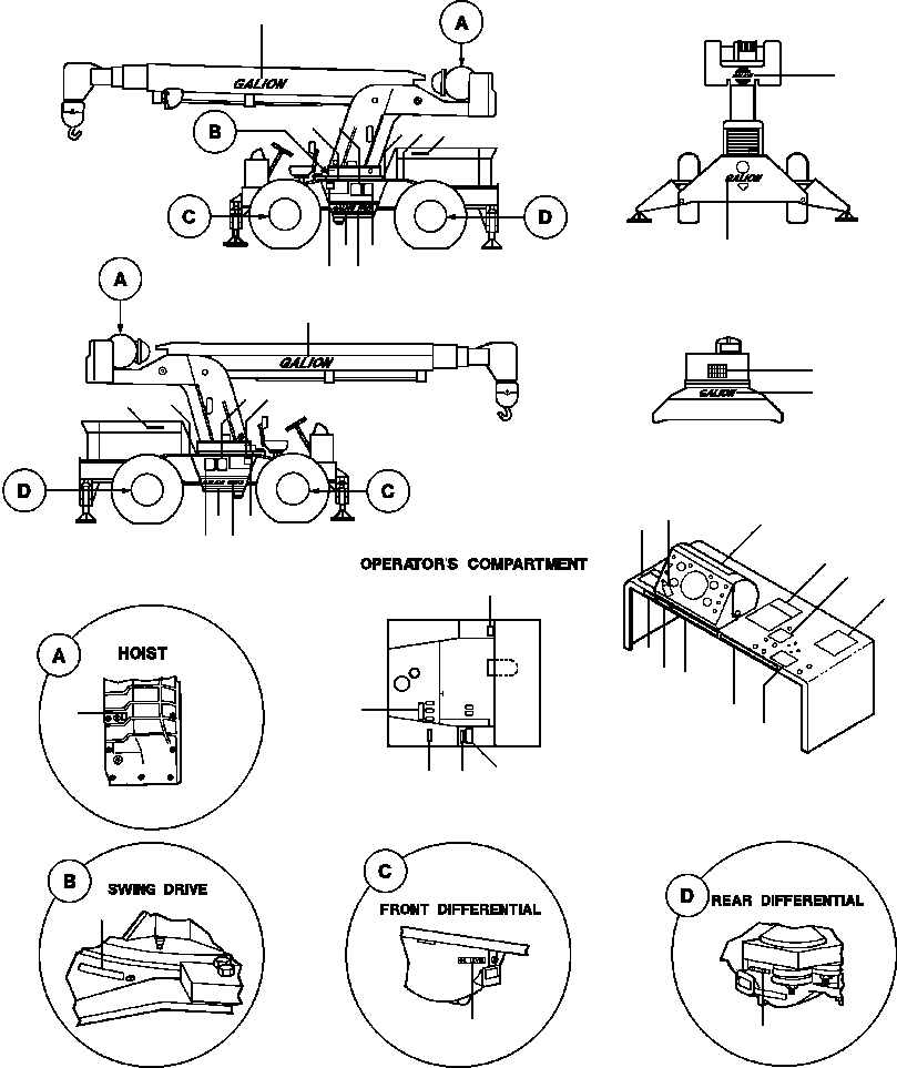 DECAL PACKAGE 1432 365 H91 KOMATSU