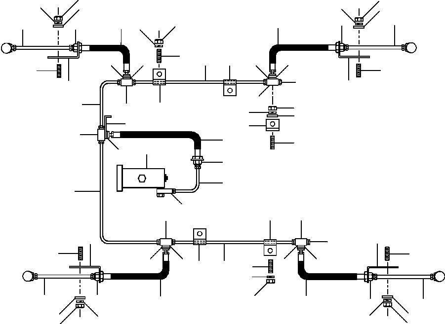 TUBE ASSEMBLY, PRIMARY 63 266 KOMATSU