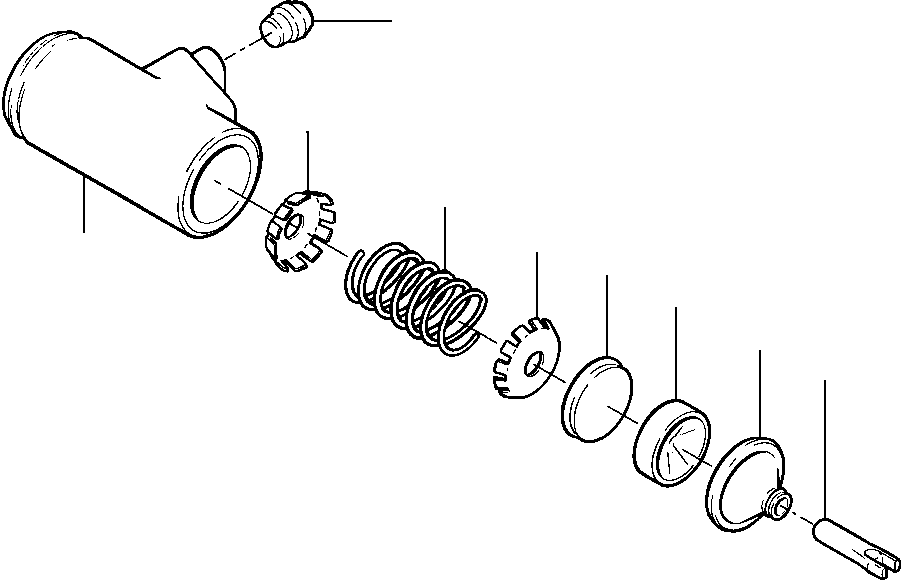 CYLINDER ASSEMBLY, SERVICE BRAKE 1237 032 H91 KOMATSU