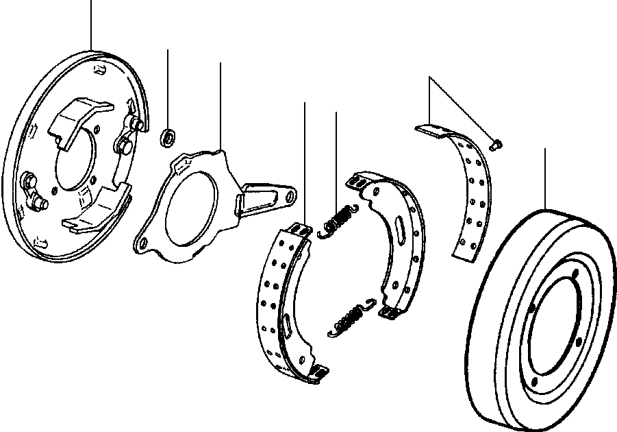 SPRING, BRAKE SHOE RETURN 71 082 KOMATSU