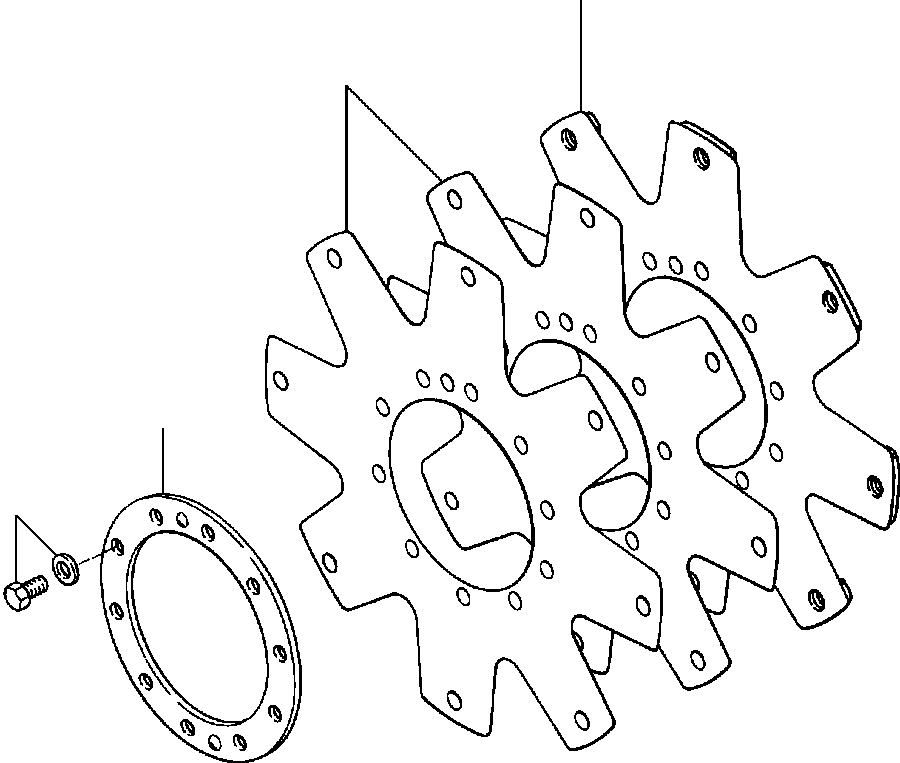 RING, BACKING 1213 643 C1 KOMATSU