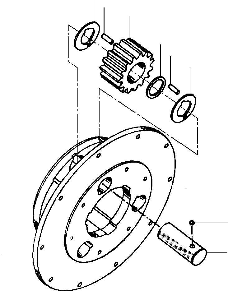 SPACER, PINION ROLL 75 449 KOMATSU